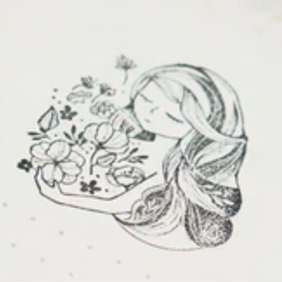 Black milk project  Wooden Stamp with Floral Design Feel - Picture 2 of 5